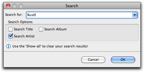 Search Dialog